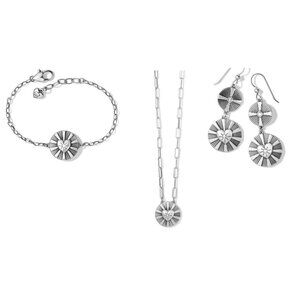 Brighton CELESTE HEART Necklace Earring Bracelet Set NWT